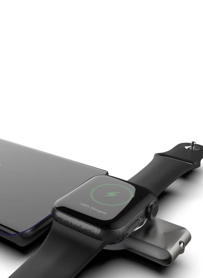 شاحن ساعة ابل لكل الموديلات يو اس بي و نوع سي يدعم الشحن السريع - Image 1